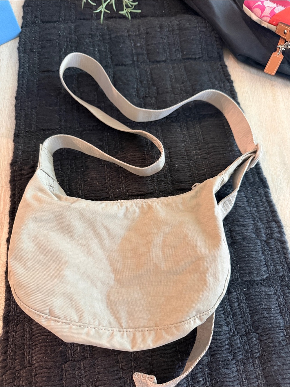 Baggu Taupe or Beige Crossbody Bag - Women